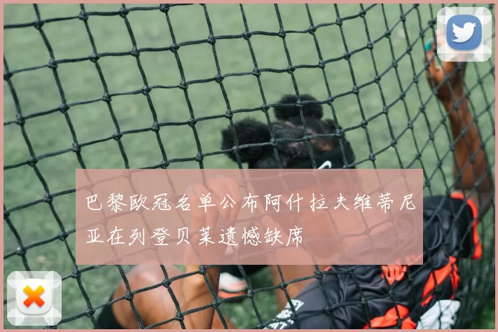 巴黎欧冠名单公布阿什拉夫维蒂尼亚在列登贝莱遗憾缺席